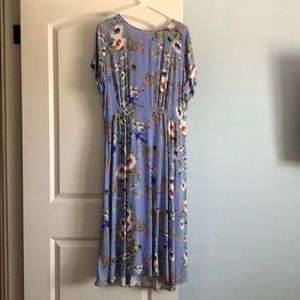 Blue floral H&M dress